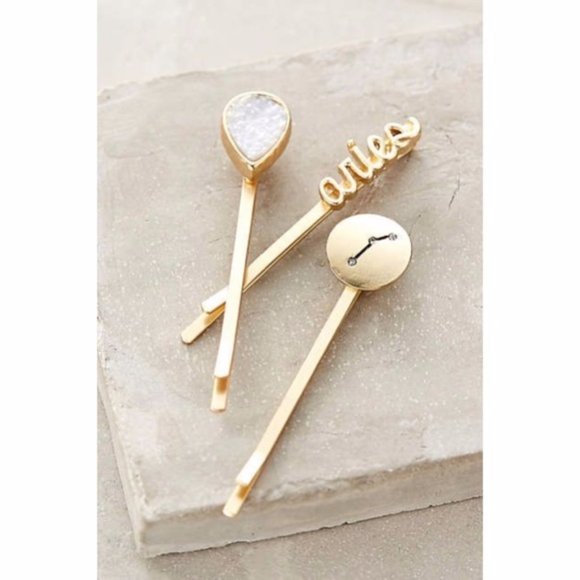 Anthropologie Accessories - ANTHROPOLOGIE ZODIAC SIGNS BOBBY PINS ARIES nwot